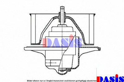 AKS DASIS 906590n -  Электродвигатель, вентиляция салона